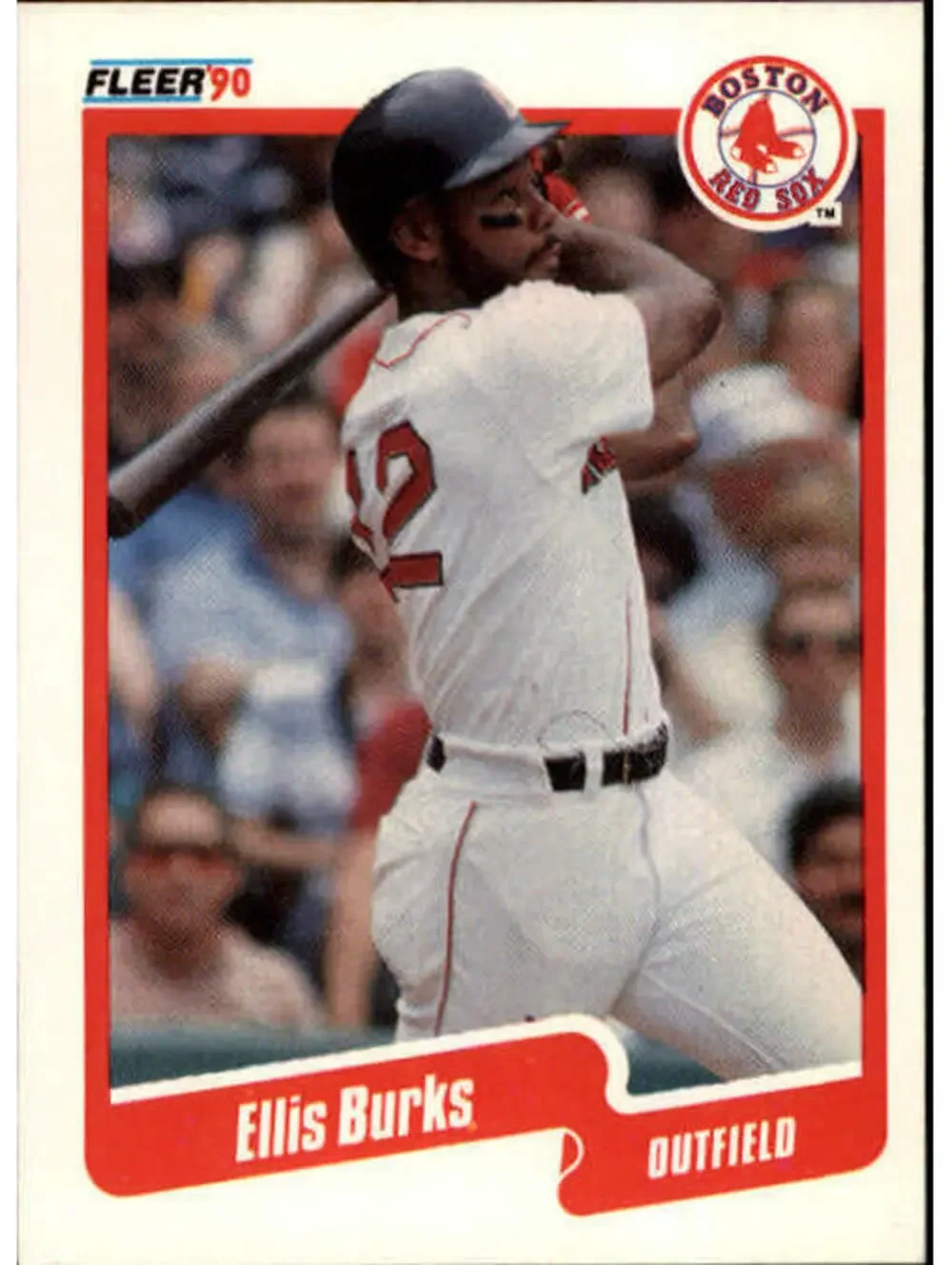 1990 Ellis Burks Fleer Baseball Card #269